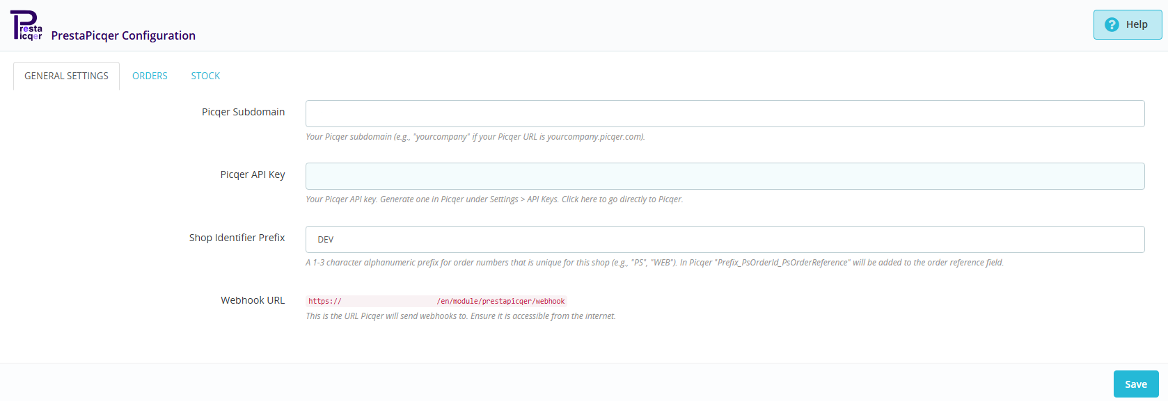 PrestaPicqer General Screenshot